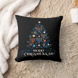 Merry Chrismukkah Jewish Holiday Hanukkah Kissen