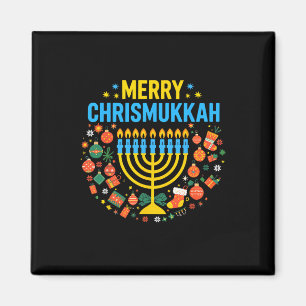 Merry Chrismukkah Merry Christmas Happy Chanukah J Magnet
