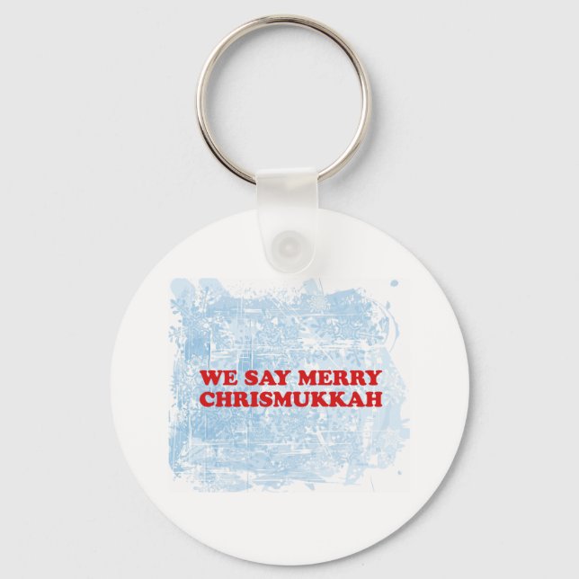 merry chrismukkah schlüsselanhänger (Vorderseite)
