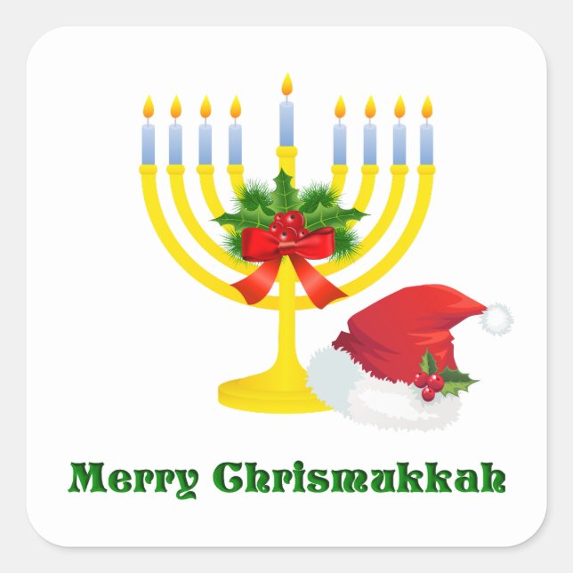 Merry Chrismukkah Stickers (Vorderseite)