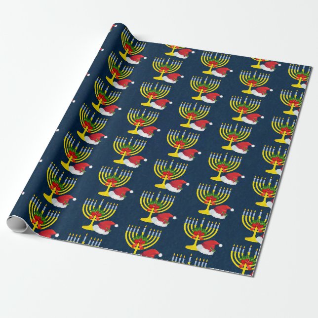 Merry Chrismukkah Wrapping Paper Geschenkpapier (Ungerollt)
