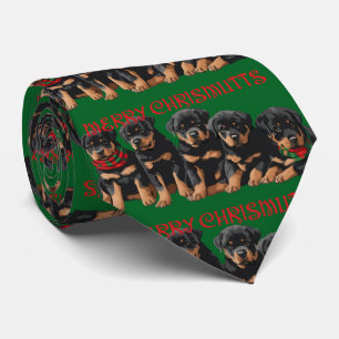 Merry Chrismutts Weihnachtsferien Welpen Festlich Krawatte