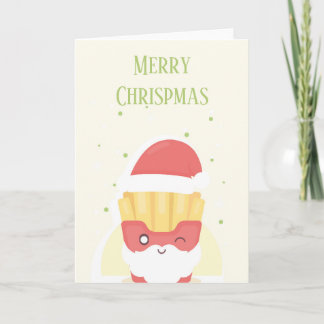 Merry Chrispmas Folded Greeting Card Karte