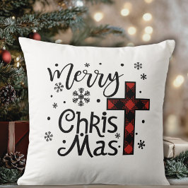 Merry Christ Mas Christliche religiöse Weihnachten Kissen