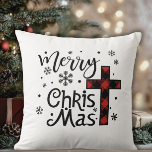Merry Christ Mas Christliche religiöse Weihnachten Kissen