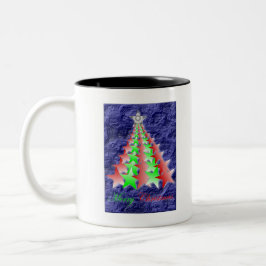 MERRY CHRISTMAS 12 ZWEIFARBIGE TASSE
