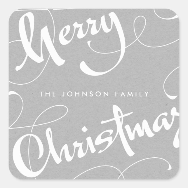 MERRY CHRISTMAS #1 | NEUTRALE | STICKER (Vorderseite)
