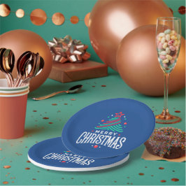 Merry Christmas 1 Pappteller