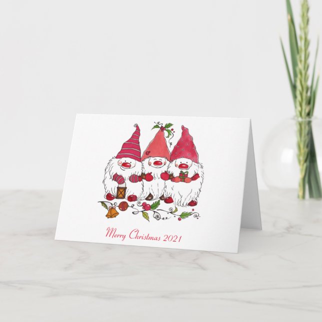 Merry Christmas 2021 Feiertagskarte (Vorderseite)