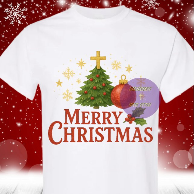 Merry Christmas 2025 - Christian T-Shirt (Von Creator hochgeladen)