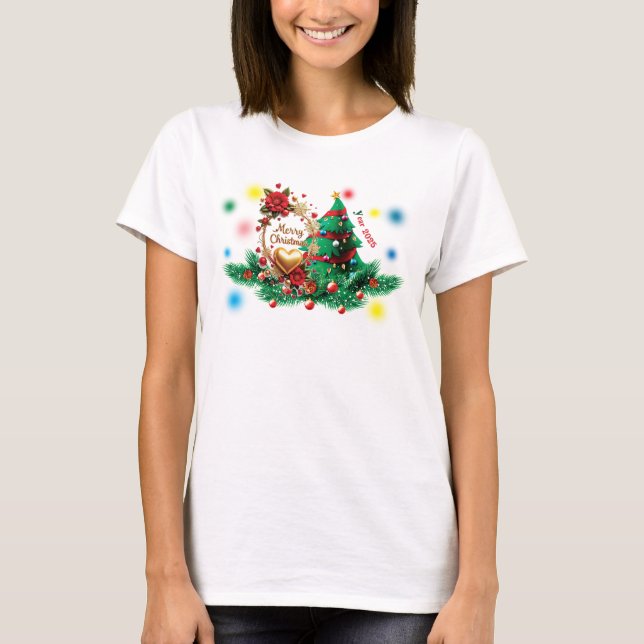 Merry Christmas 2025 Women Shirt (Vorderseite)