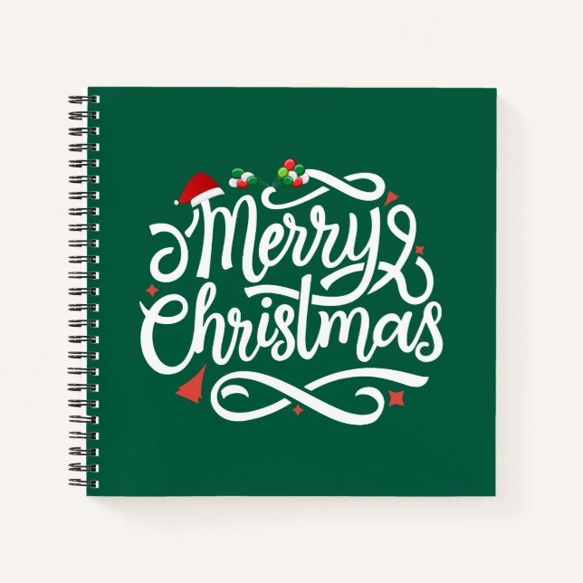 Merry Christmas-61039 Notizbuch (Vorderseite)