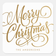 MERRY CHRISTMAS À MAIN | STICKER VACANCES
