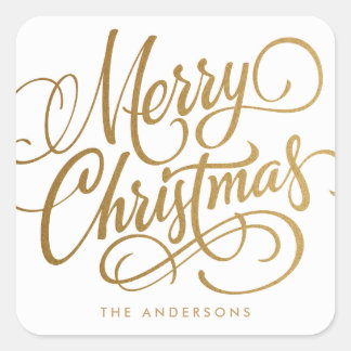 MERRY CHRISTMAS À MAIN | STICKER VACANCES