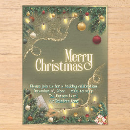 Merry Christmas  Acryleinladungen