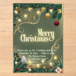 Merry Christmas  Acryleinladungen