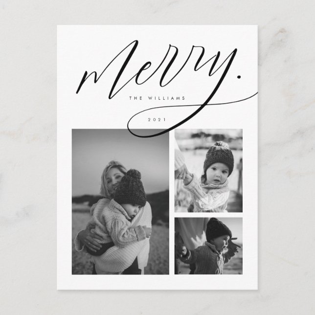MERRY CHRISTMAS Ajouter Votre Carte Postale Photo  (Devant)