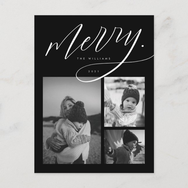 MERRY CHRISTMAS Ajouter Votre Carte Postale Photo  (Devant)