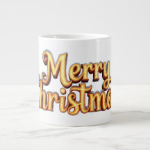 Merry Christmas als Goldener Schriftzug