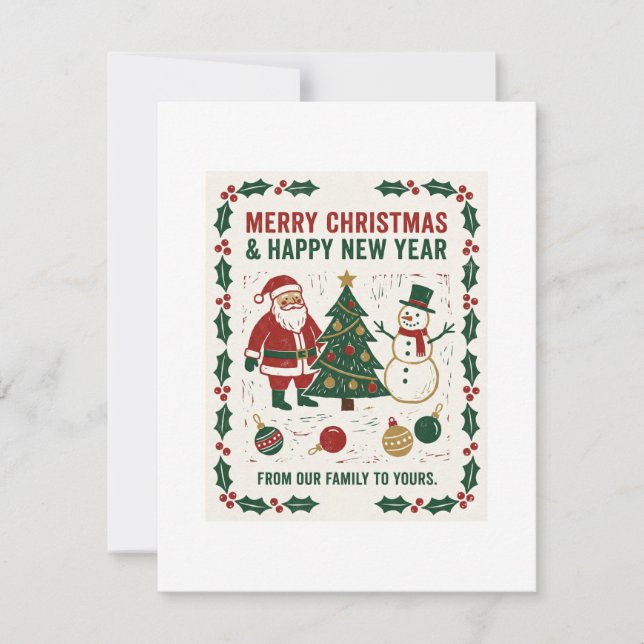 Merry Christmas and a Happy New Year (Vorderseite)