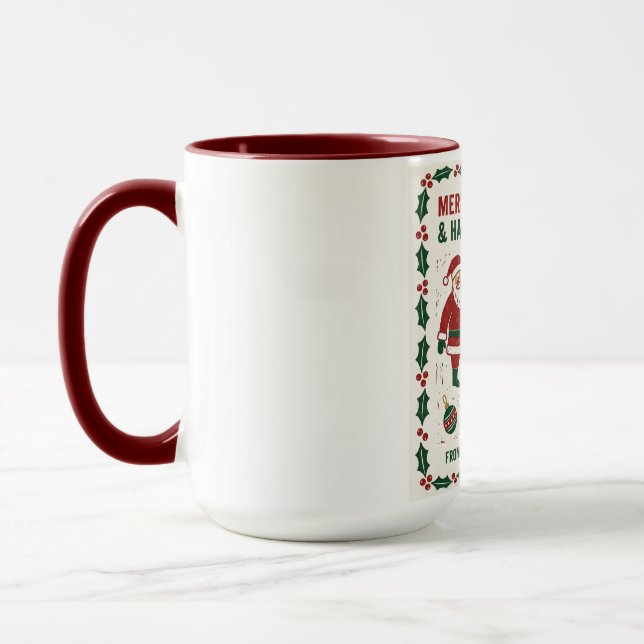 Merry Christmas and a Happy New Year Tasse (Links)