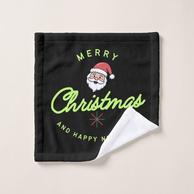 Merry Christmas and Happy New Year (Gant de toilette)