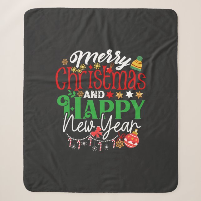 Merry Christmas And Happy New Year-67342 Sherpadecke (Vorderseite)