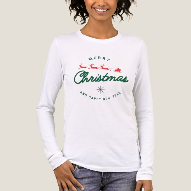 Merry Christmas and happy New Year  Tri-Blend Shirt (Vorderseite)