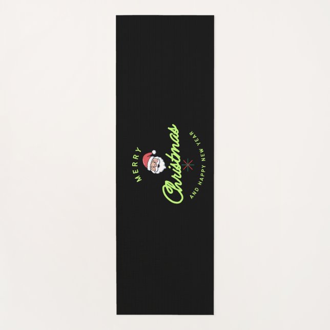 Merry Christmas and Happy New Year Yogamatte (Vorderseite)