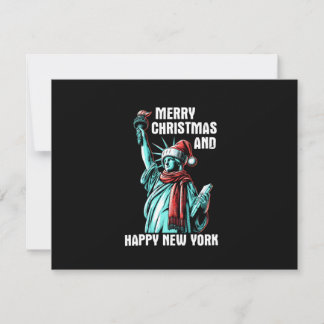 Merry Christmas And Happy New York - Funny Christm