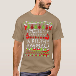Merry Christmas Animal FilthyYa Xmas Family Matchi T-Shirt