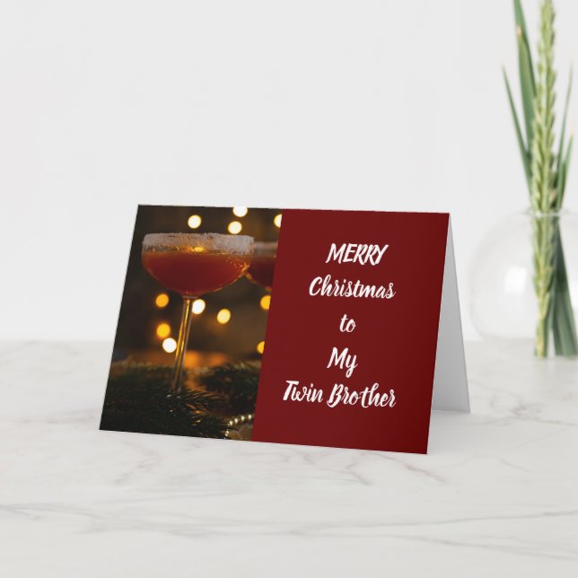 **MERRY CHRISTMAS AUF MEINEN ZWANZIGSTEN BRUDER**  KARTE (Vorderseite)