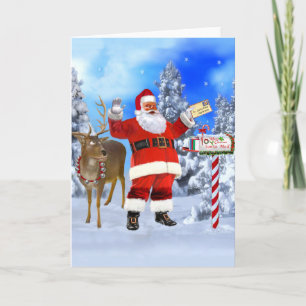 MERRY CHRISTMAS AUS SANTA KARTE