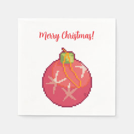 Merry Christmas Ball, Pixelart  Serviette
