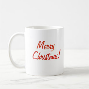 MERRY CHRISTMAS BASIC MUG (BLANC)