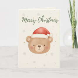 Merry Christmas Bear card Karte