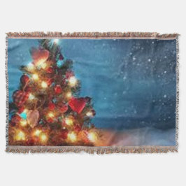 Merry Christmas_bird _blanket Decke