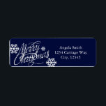 MERRY CHRISTMAS Blue Snowflakes Adresslisten<br><div class="desc">MERRY CHRISTMAS Blue Snowflakes Adresslisten</div>