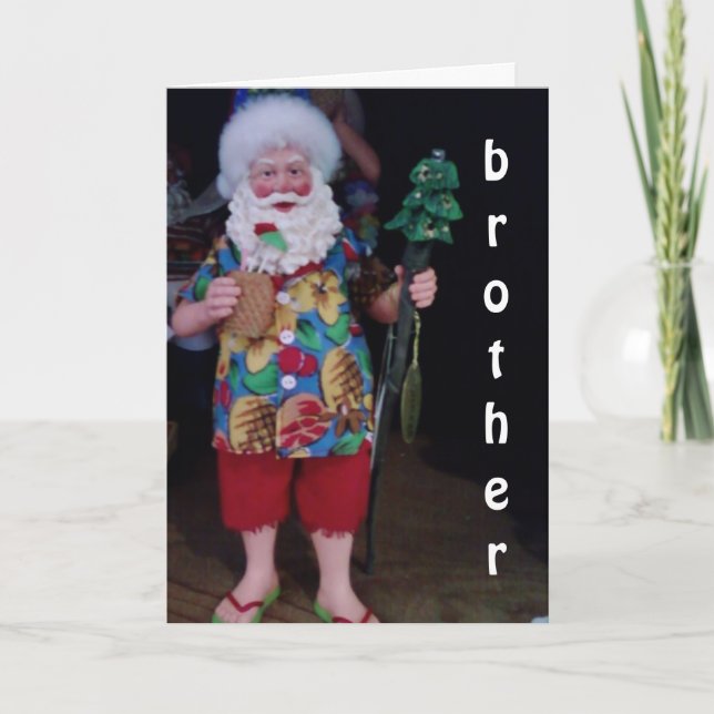MERRY CHRISTMAS ****BROTHER**** FEIERTAGSKARTE (Vorderseite)
