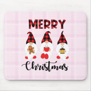 Merry Christmas- Buffalo Pläd Gnomen Mousepad