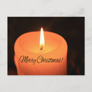 Merry Christmas  Burning candles christmas Feiertagspostkarte