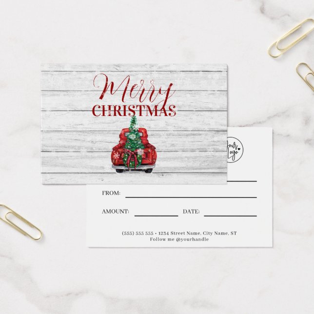 Merry Christmas Business Cadeau Certificat (Bureau)