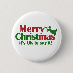 Merry CHRISTmas Button