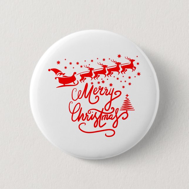MERRY CHRISTMAS BUTTON (Vorderseite)