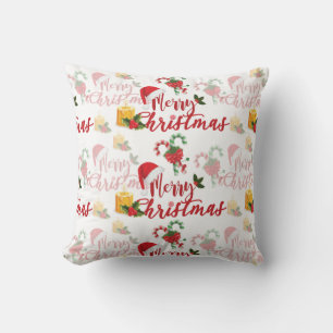 Merry Christmas Calligraphy Script Kissen