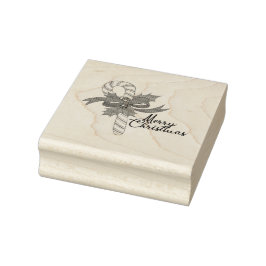 Merry Christmas Candy Cane Gummistempel