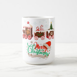 Merry Christmas Candy Train Kaffeetasse