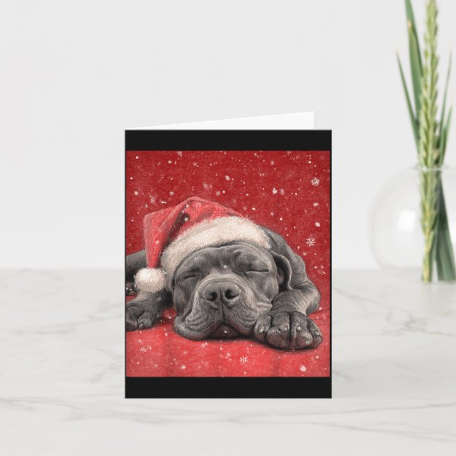Merry Christmas Cane Corso  Karte (Vorderseite)