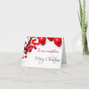 **MERRY CHRISTMAS** CARTE "VOISIN"