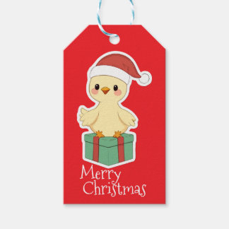 Merry Christmas Chicken Geschenkanhänger